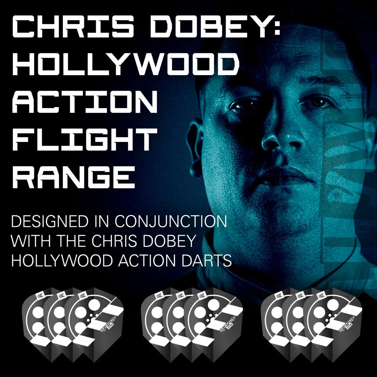 Target Darts Chris Dobey Hollywood Action No2 Flights