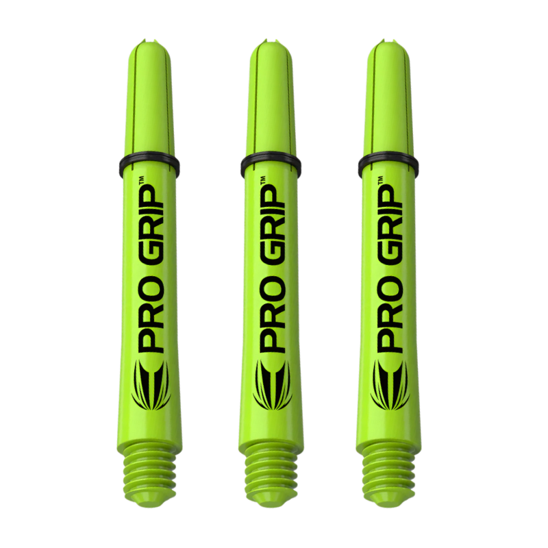 Target Pro Grip Dart Shafts, Green, Short Length