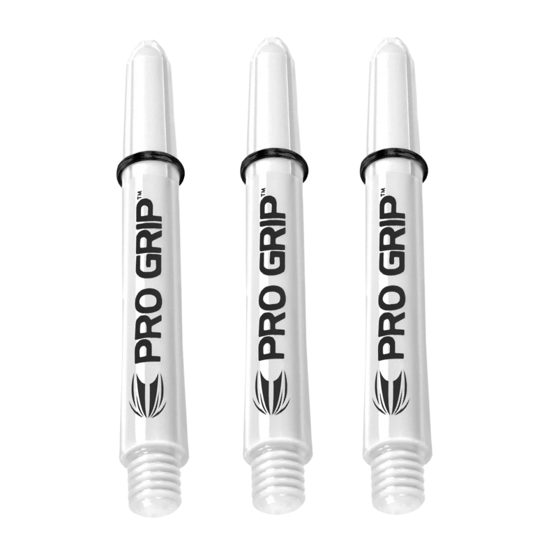 Target Pro Grip Dart Shafts, White, Short Length