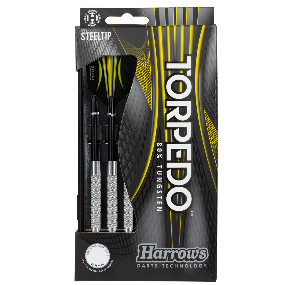Harrows Torpedo K Barrel 80% Tungsten Steel Tip Darts