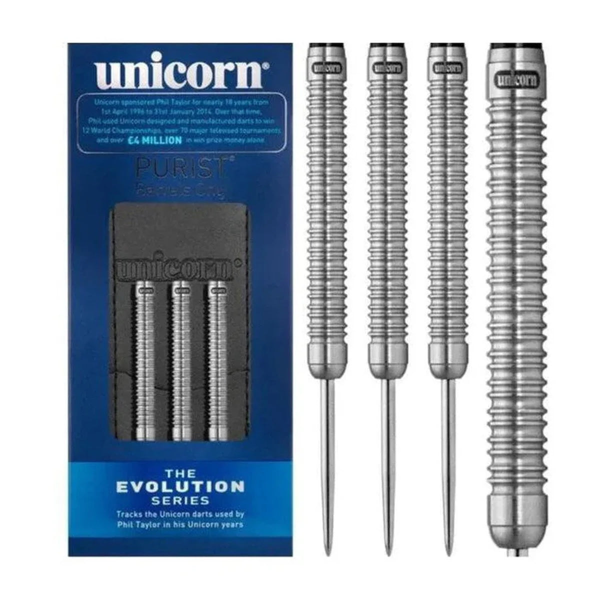 Unicorn Purist Phase 2 Natural 90% Tungsten Steel Tip Darts