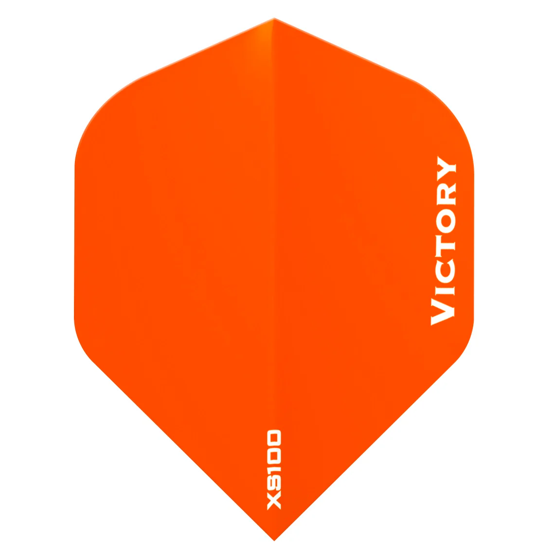 Victory XS100 Vista Dart Flights, Orange, No 2 Shape, 100 Micron