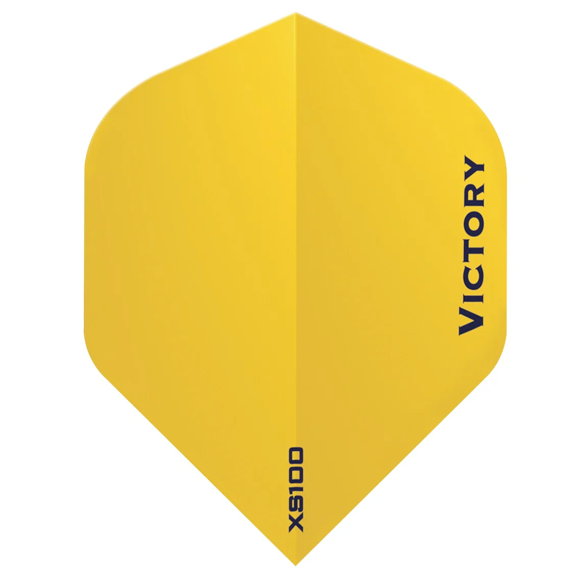 Victory XS100 Vista Dart Flights, Yellow, No 2 Shape, 100 Micron