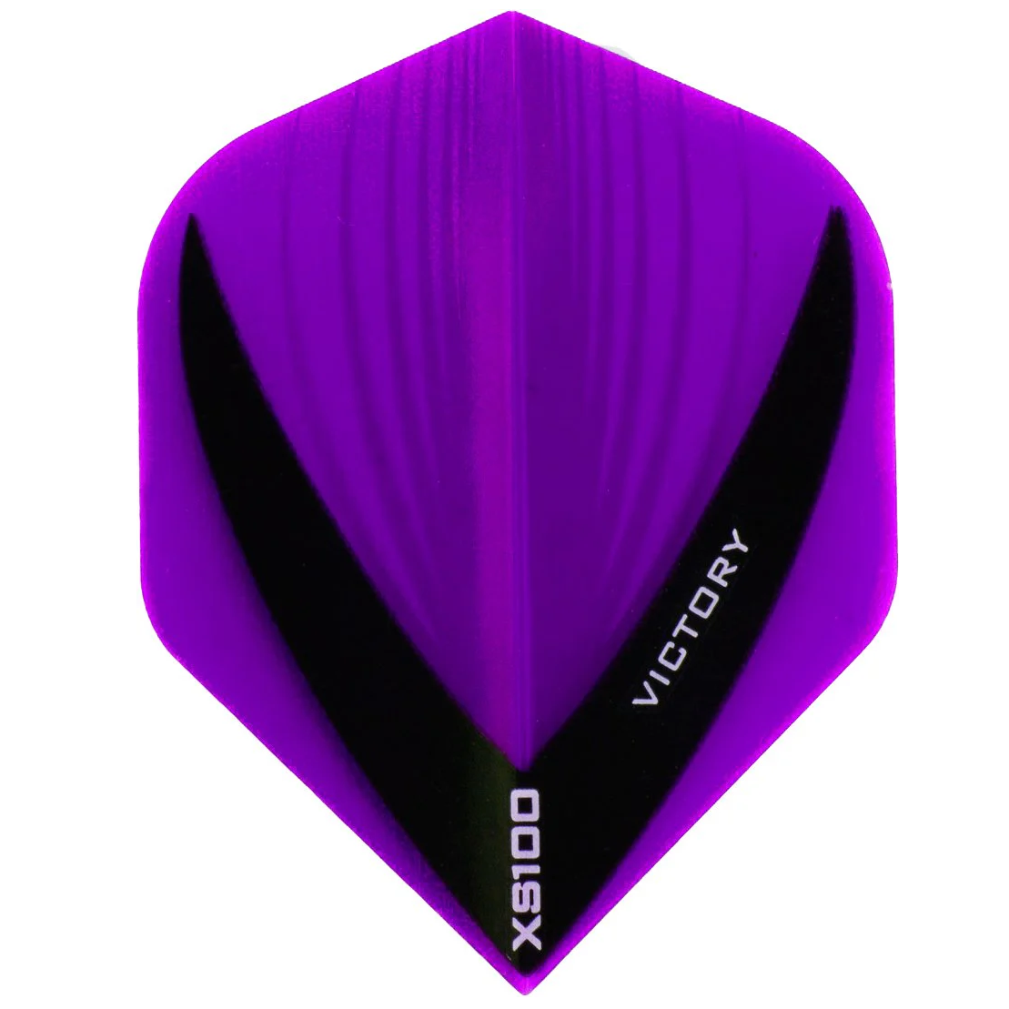 Victory Vista-R Darts Flights, Purple, No 2 Shape, 100 Micron