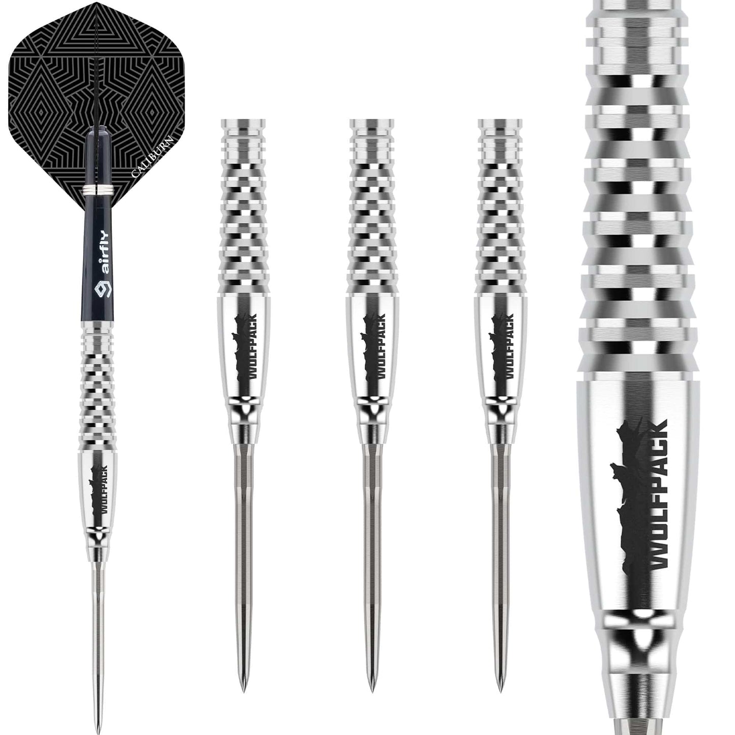 Caliburn Wolfpack Darts - Steel Tip - 90% Tungsten - W8 - 18g