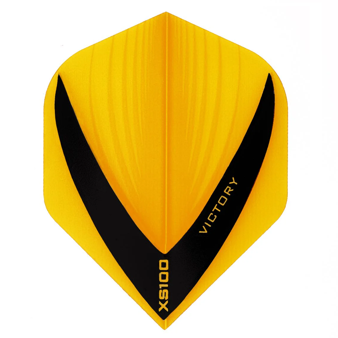 Victory Vista-R Darts Flights, Yellow, No 2 Shape, 100 Micron
