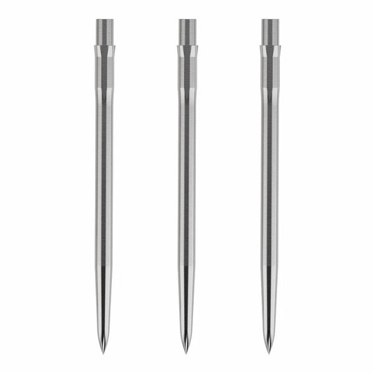 Caliburn Evo Smooth 40mm Steel Dart Points, Silver