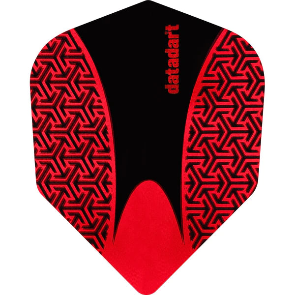 Datadart 15ZRO Dart Flights, Red, No 6 Shape, 150 Micron