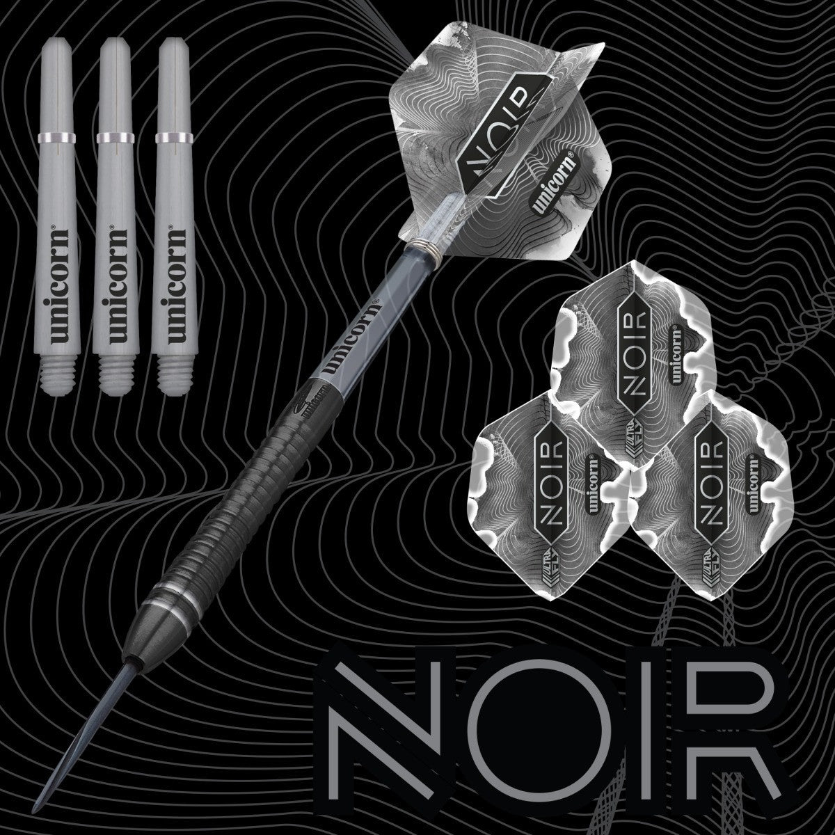 Gary Anderson Noir Phase 6 90% Tungsten Steel Tip Darts by Unicorn