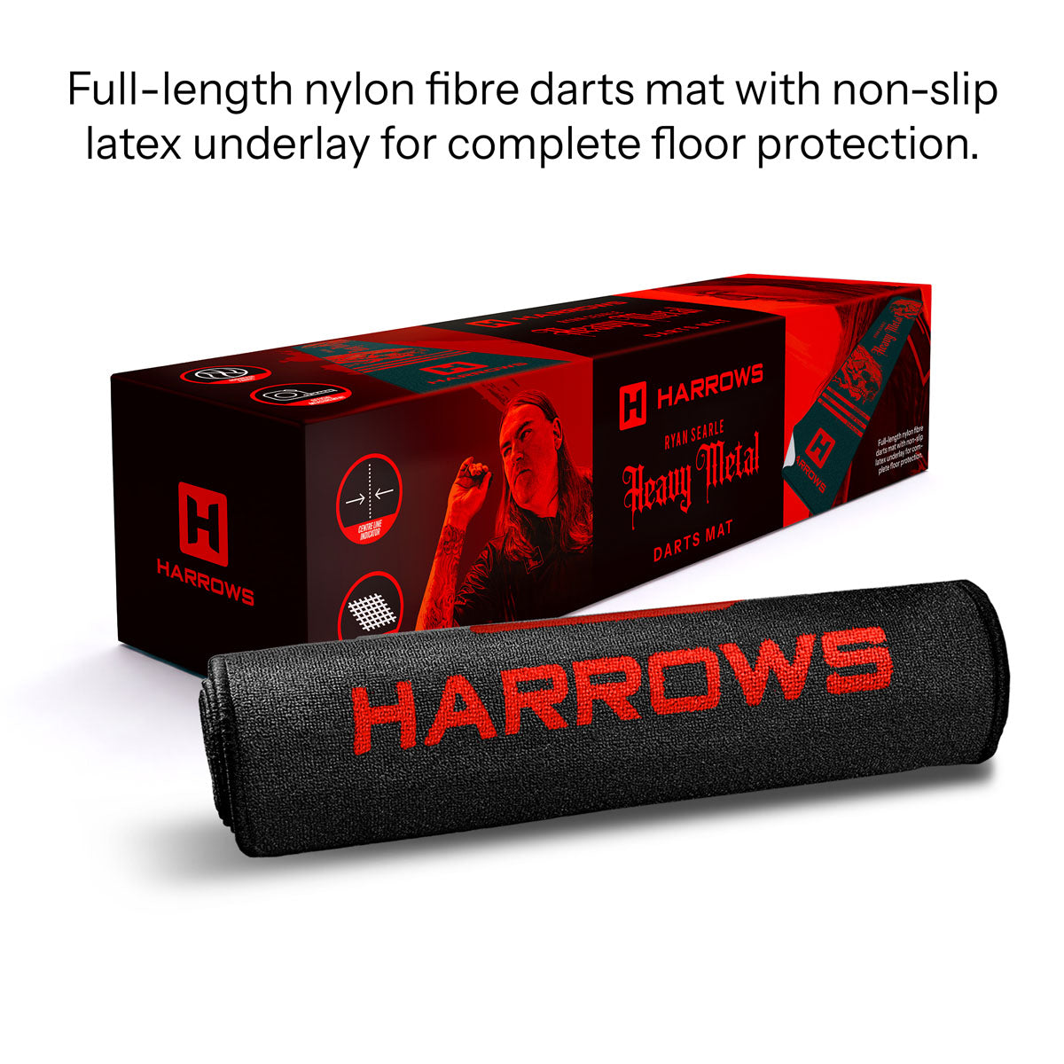 Harrows Ryan Searle Heavy Metal Dart Mat