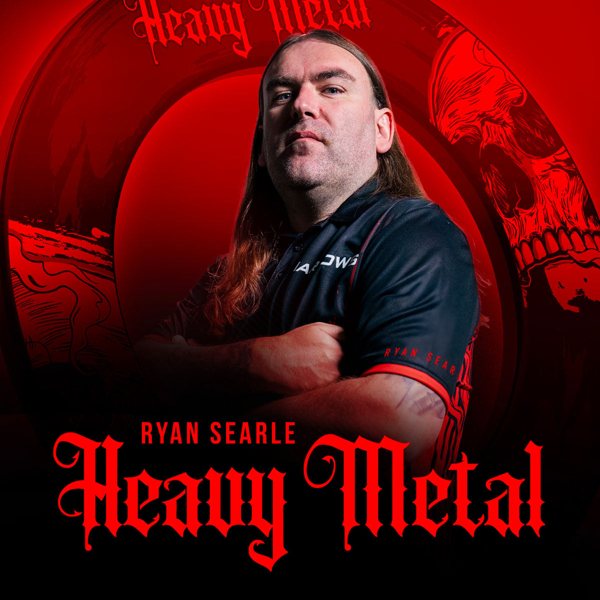 Harrows Ryan Searle Heavy Metal Dartboard Surround