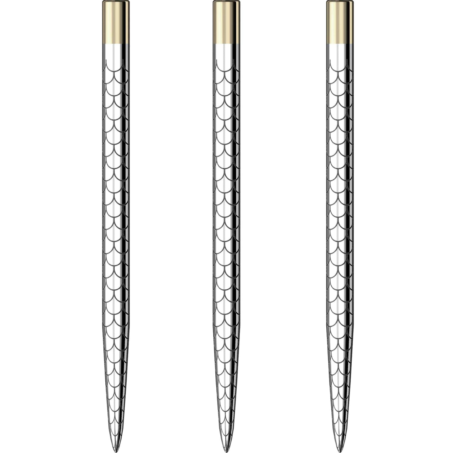 Mission Laser Plus - Steel Tip - Lasered Spare Points - Fan Mosaic - Silver