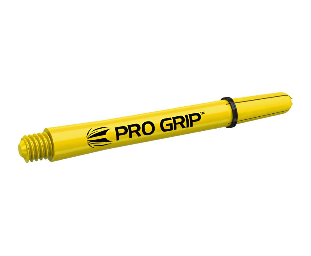 Target Pro Grip Dart Shafts, Yellow, Intermediate Length
