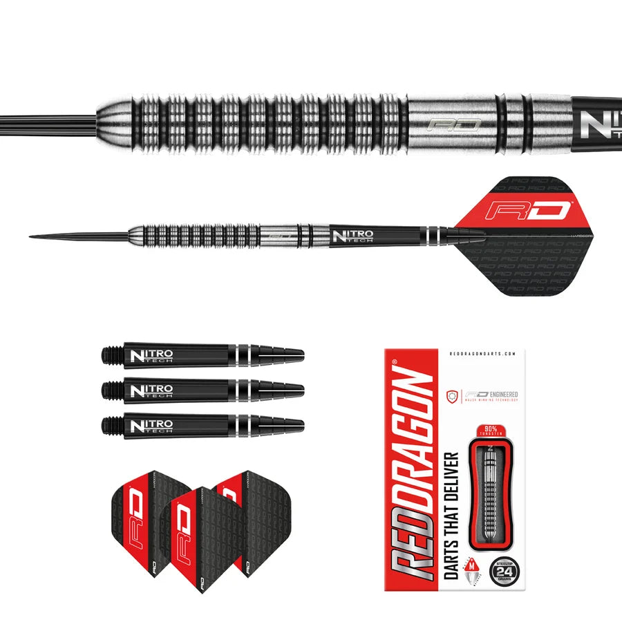 Gian Van Veen 90% Tungsten Steel Tip Darts by Red Dragon 21 Gram