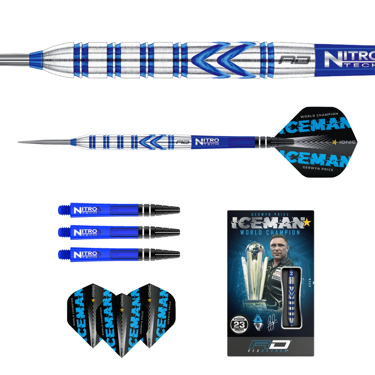 Red Dragon Gerwyn Price 90% Steel Tip Darts 23g