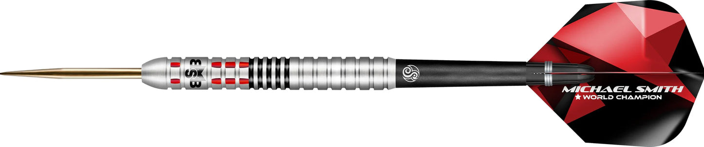 Shot Bully Boy Achieve 25 Gram Steel Tip Darts, Michael Smith, 90% Tungsten