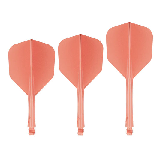 Caliburn SUP Lite Moulded Dart Flights, Standard No6, Tangerine Orange