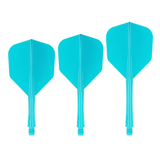 Caliburn SUP Lite Moulded Dart Flights, Standard No6, Lucent Cyan Blue