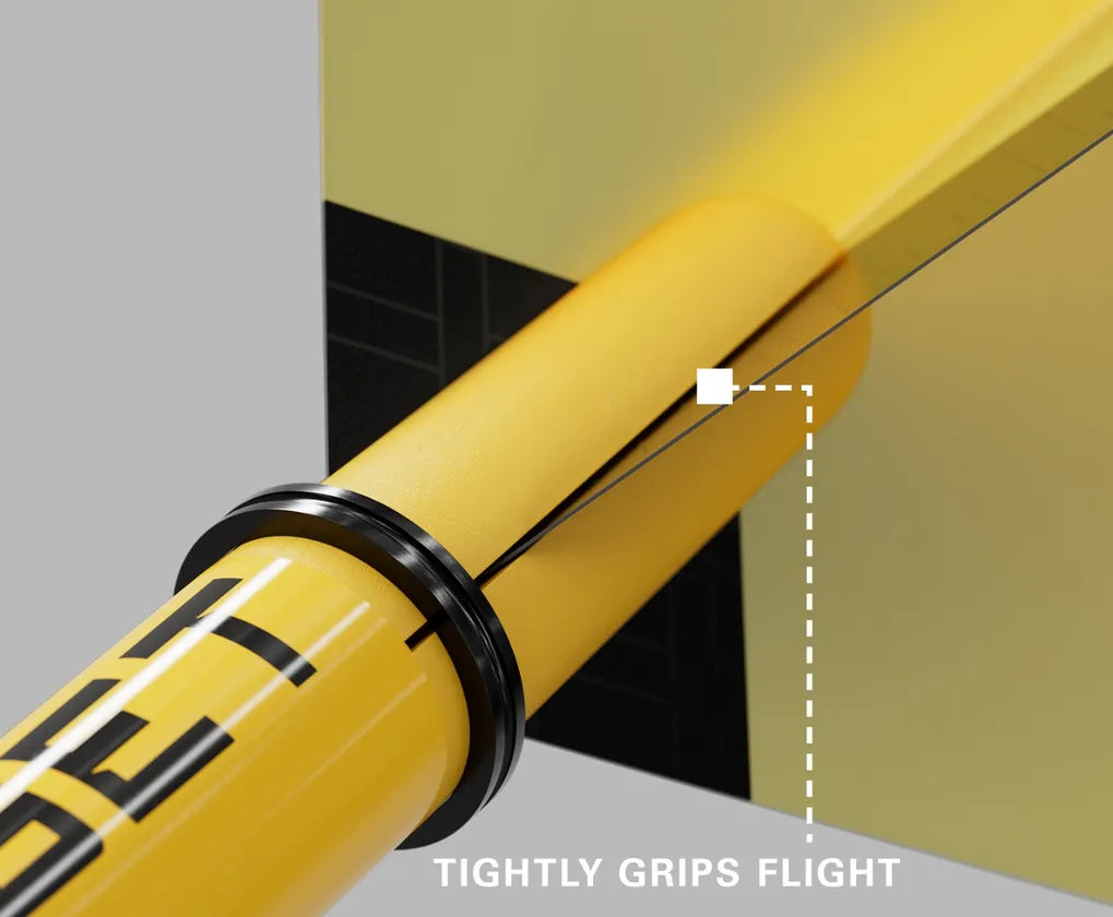 Target Pro Grip Tag Dart Shafts, Yellow, Short  Length