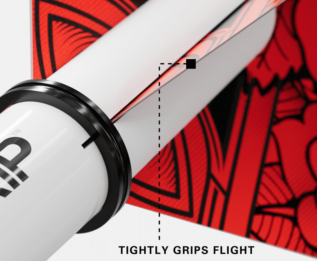 Target Pro Grip Dart Shafts, White, Short Length