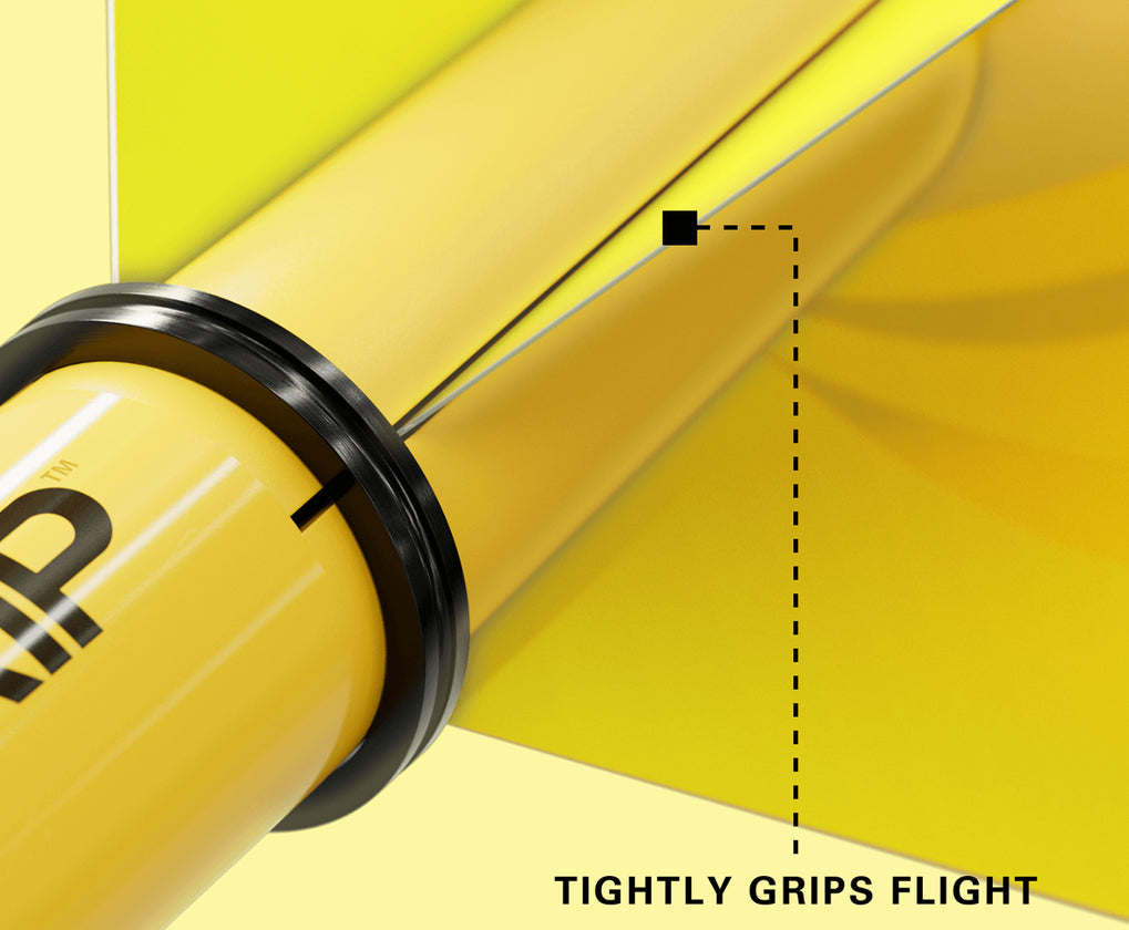 Target Pro Grip Dart Shafts, Yellow, Intermediate Length