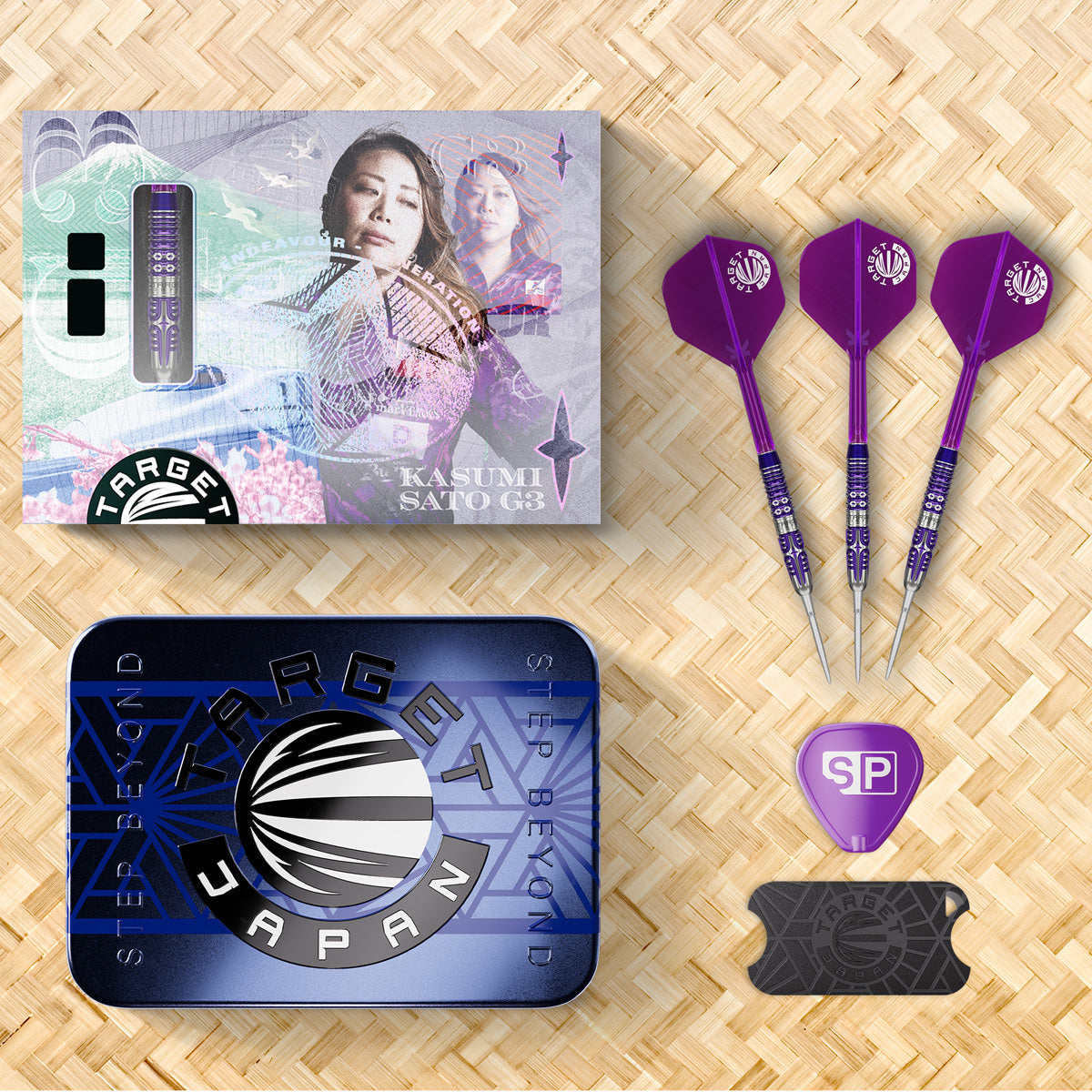 Target Japan Kasumi Sato Endeavour G3 90% Tungsten Swiss Point Steel Tip Darts
