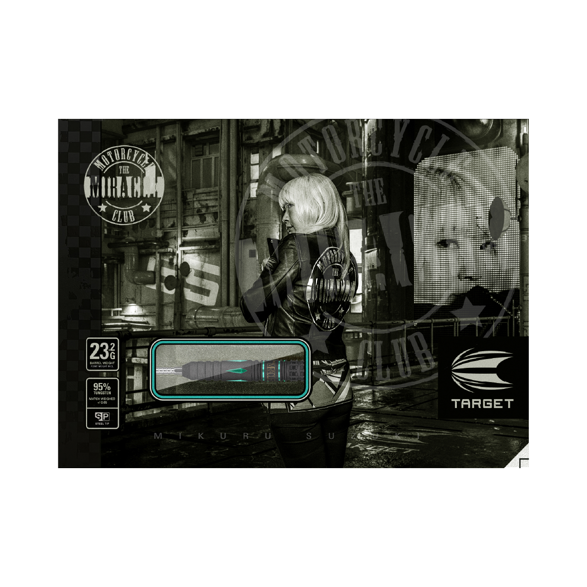 The Miracle Mikuru Suzuki G5 95% Tungsten SP Steel Tip Darts by Target Japan