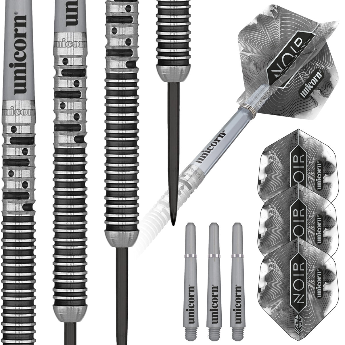 Gary Anderson Noir 90% Tungsten Phase 5 World Champion Steel Tip Darts by Unicorn