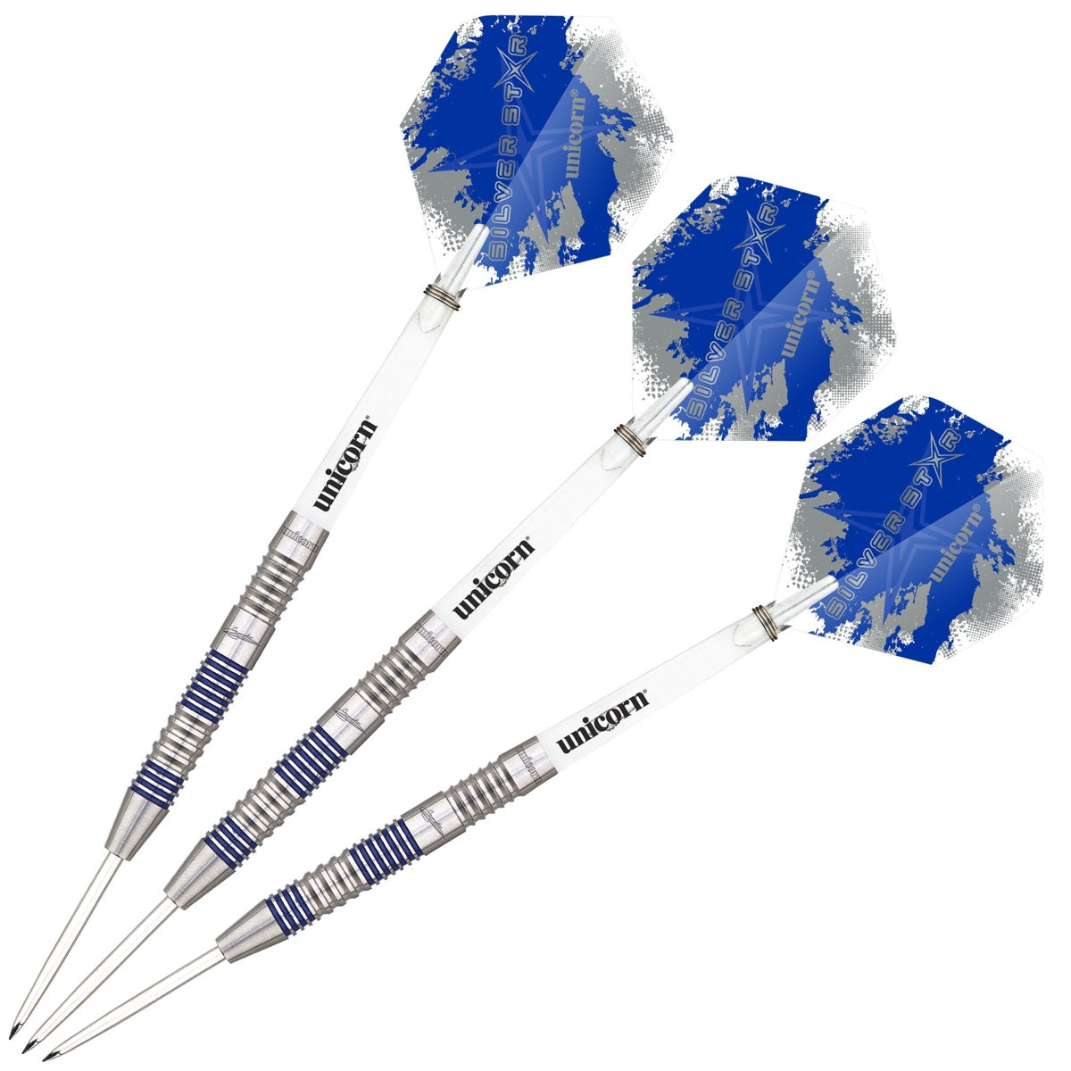 Gary Anderson Silver Star Style 2 80% Tungsten Steel Tip Darts by Unicorn