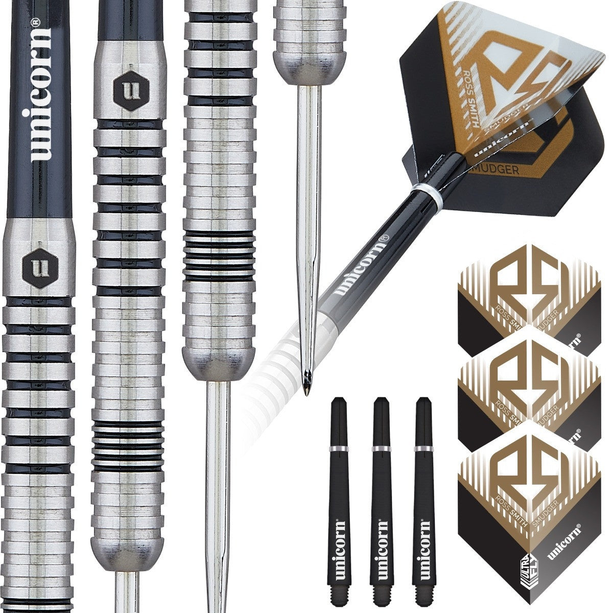 Ross Smith Smudger 80% Tungsten Steel Tip Darts by Unicorn