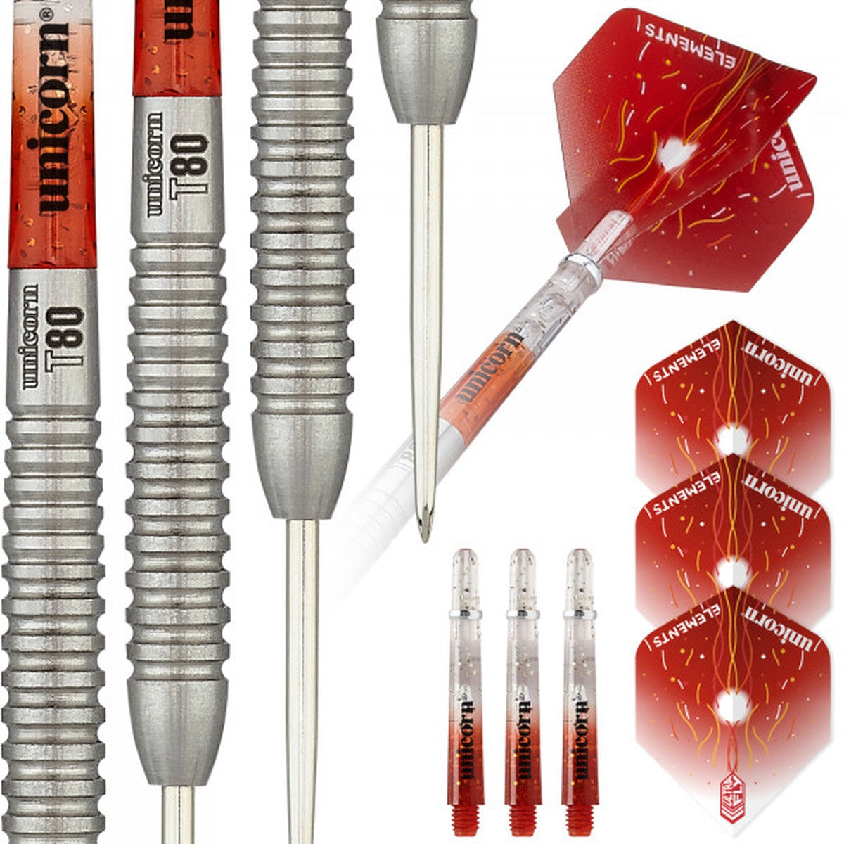 Unicorn Striker Type 5 80% Tungsten Steel Tip Darts