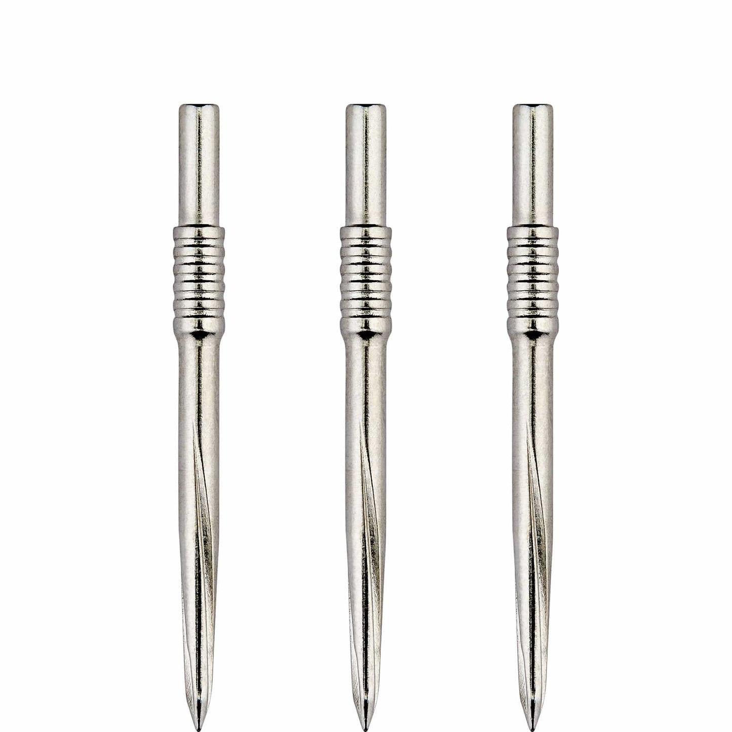 Unicorn Volute Dart Points - Steel Tip - Shouldered Scalloped - Silver