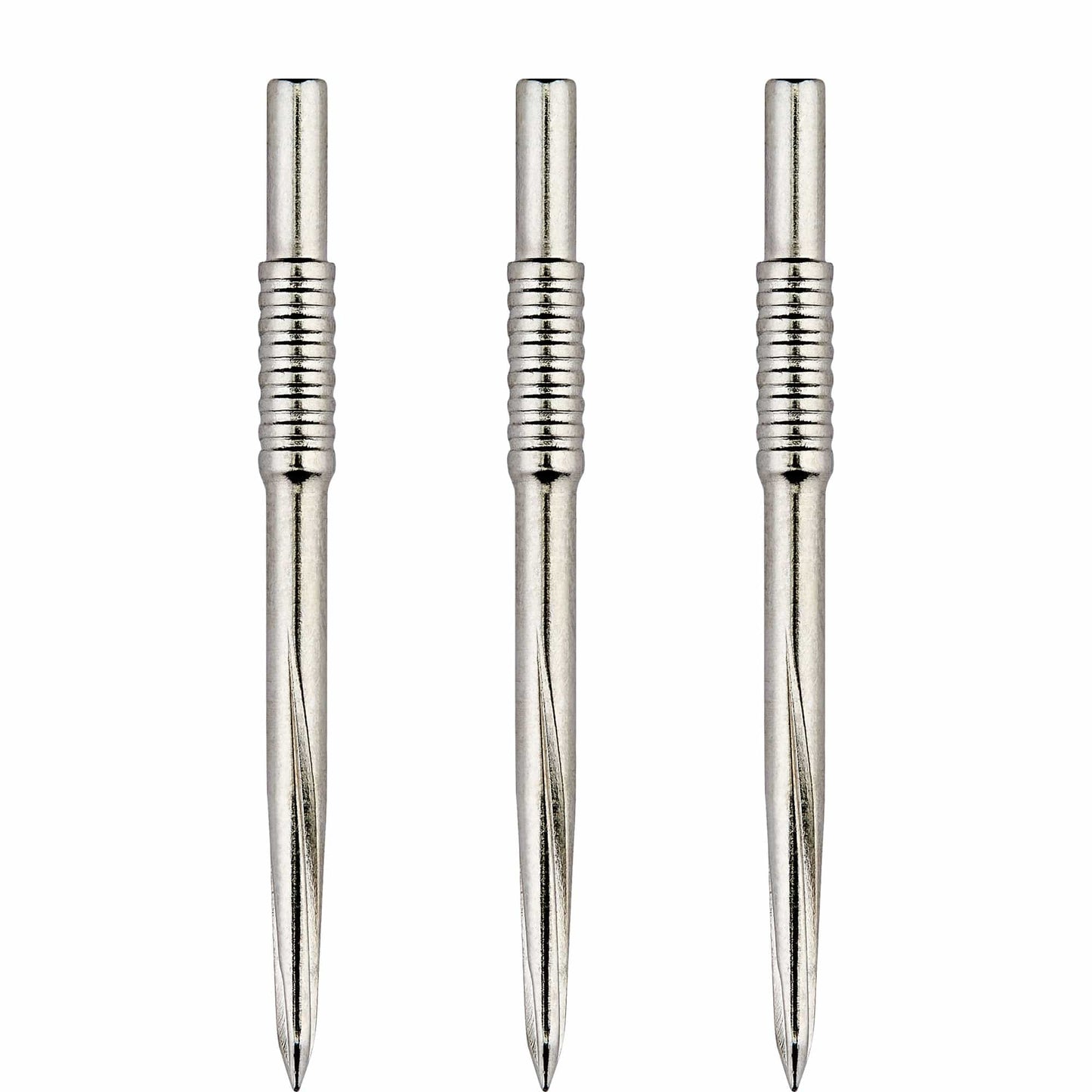 Unicorn Volute Dart Points - Steel Tip - Shouldered Scalloped - Silver