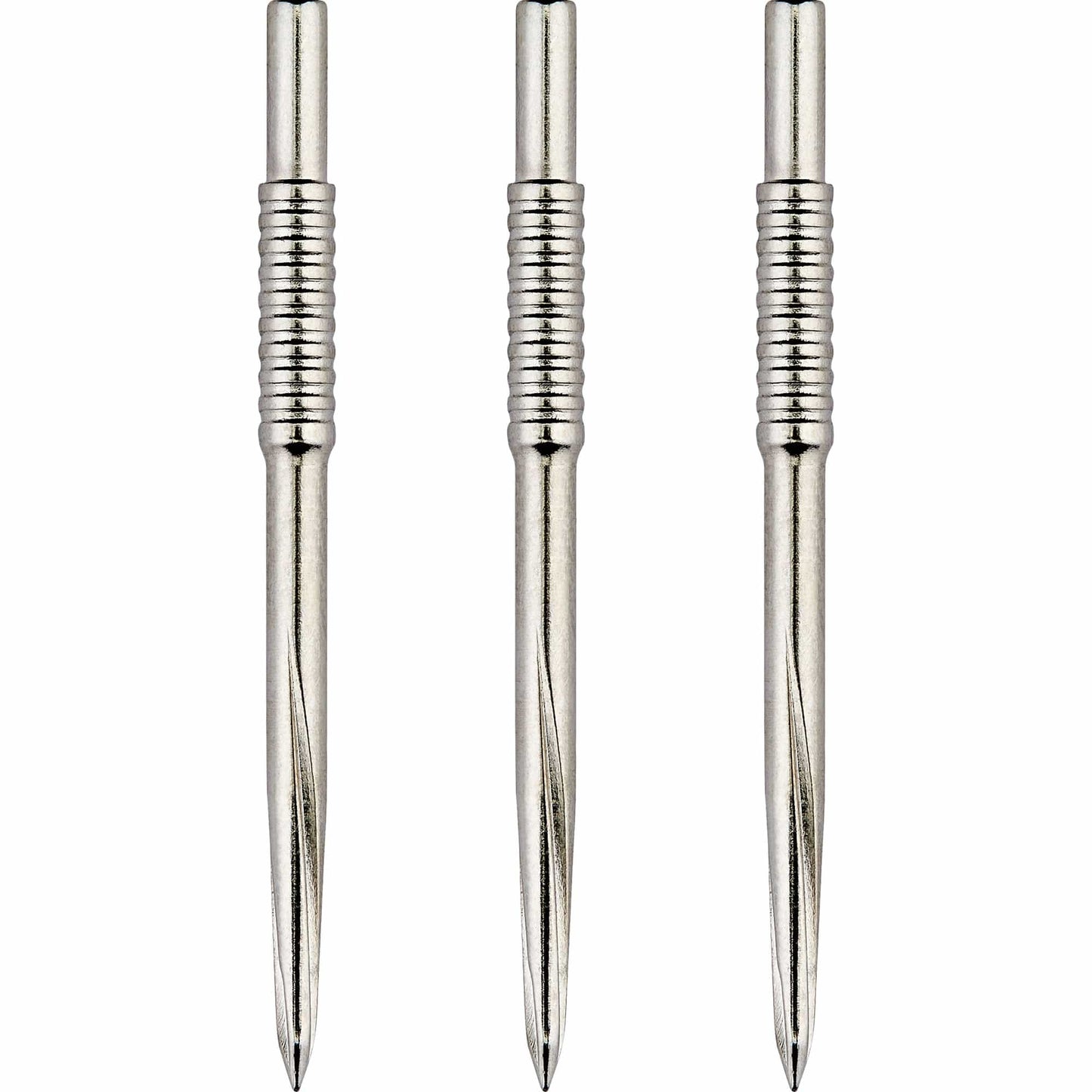 Unicorn Volute Dart Points - Steel Tip - Shouldered Scalloped - Silver