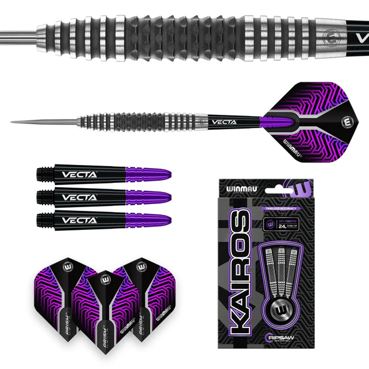 Kairos 90% Tungsten Steel Tip Darts by Winmau