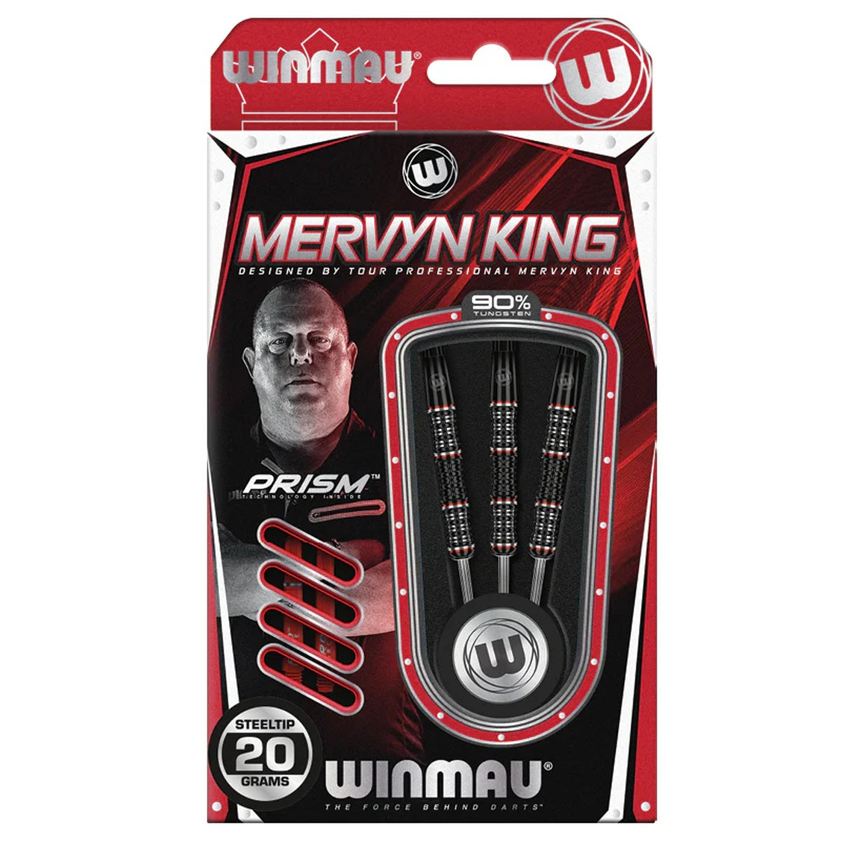 Mervyn King Special Edition 90% Tungsten Steel Tip Darts by Winmau