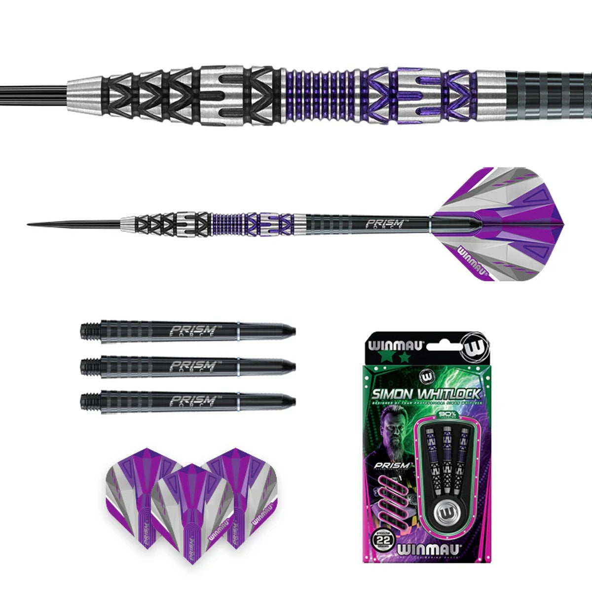 Simon Whitlock Special Edition 90% Tungsten Steel Tip Darts by Winmau