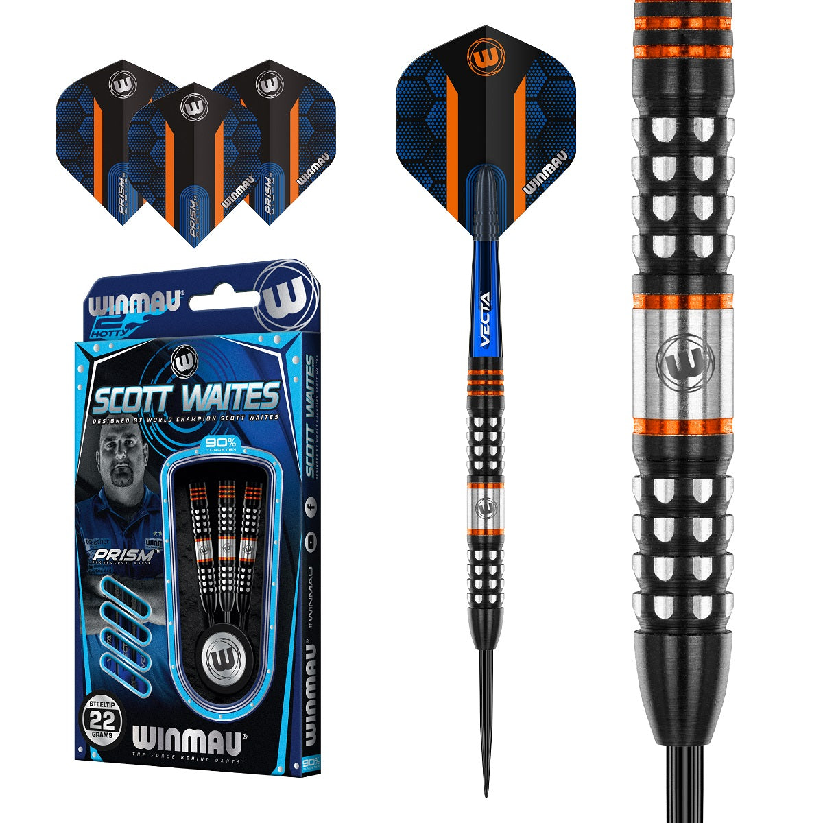 Scott Waites 90% Tungsten Steel Tip Darts by Winmau