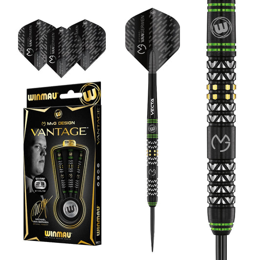 Michael Van Gerwen MVG Vantage 90% Tungsten Steel Tip Darts by Winmau