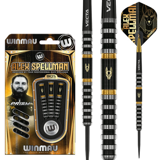 Winmau Alex Spellman 90% Tungsten Steel Tip Darts