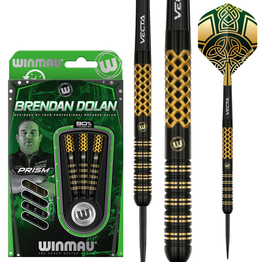 Winmau Brendan Dolan Signature Series 90% Tungsten Steel Tip Darts