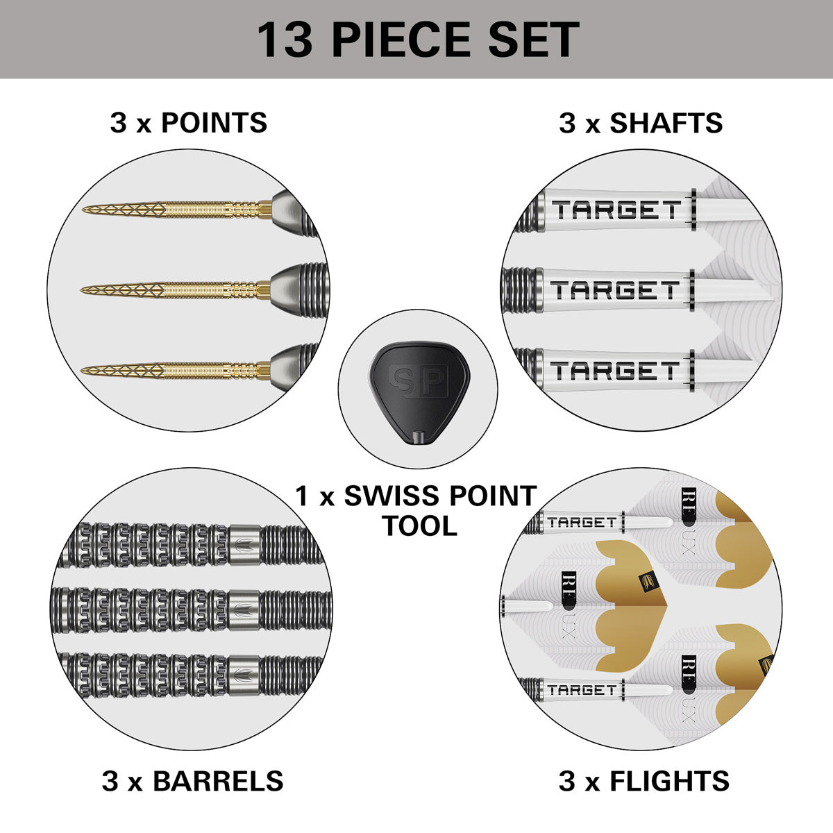 Target Redux 03 90% Tungsten SP Steel Tip Darts