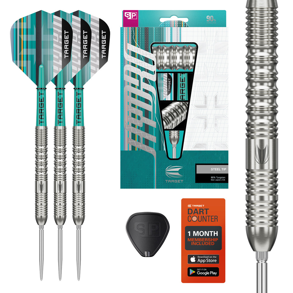 ダーツ TARGET PRIME SERIES SCREAM G1 90% 19G Prime Series Scream G1 90% Tungsten SP Steel Tip Darts by Target