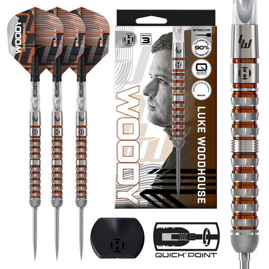 Harrows Luke Woodhouse Series 3 90% Tungsten QP Steel Tip Darts