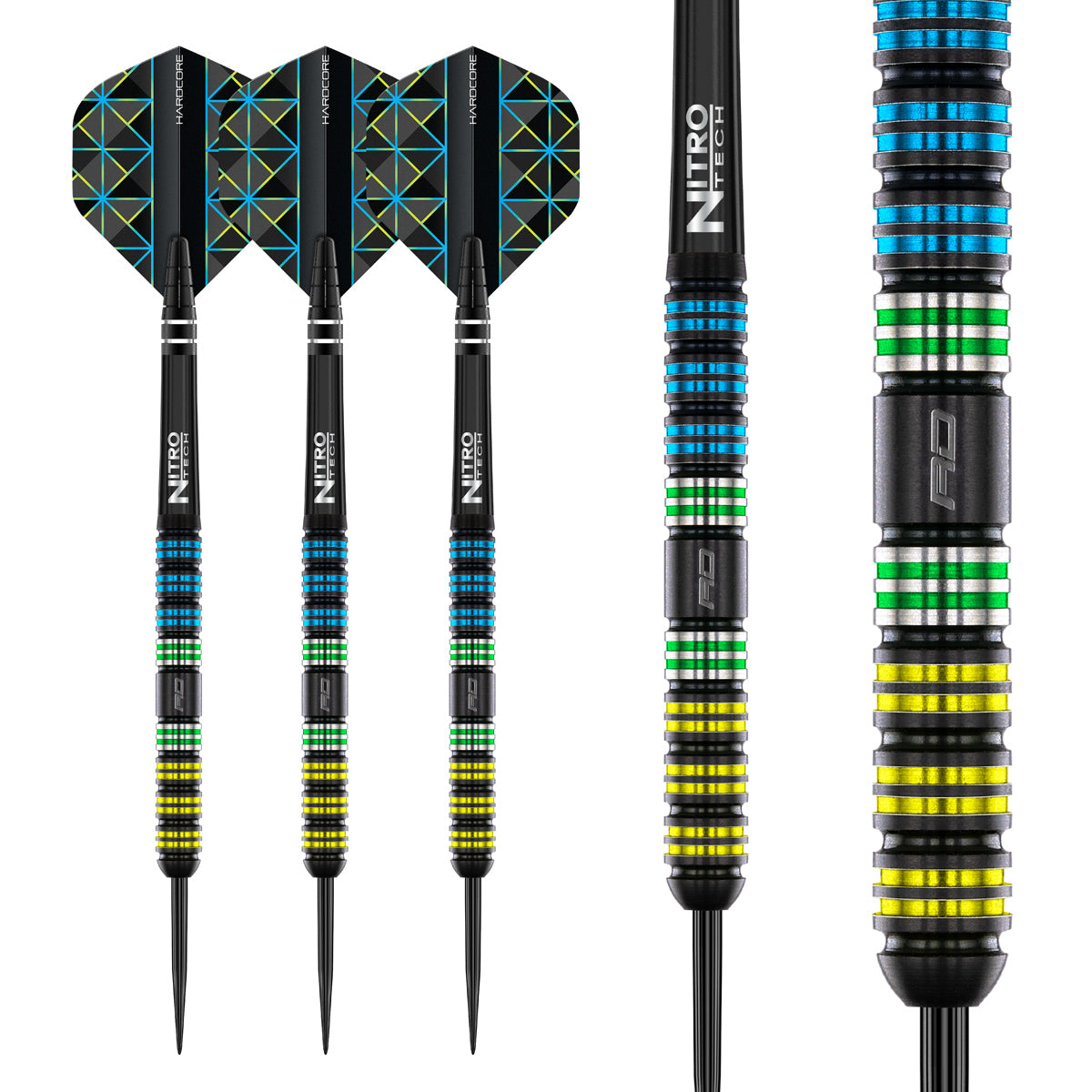 Dragonfly 95 Parallel 95% Tungsten Steel Tip Darts by Red Dragon