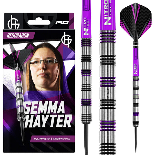 Red Dragon Gemma Hayter 90% Tungsten Steel Tip Darts