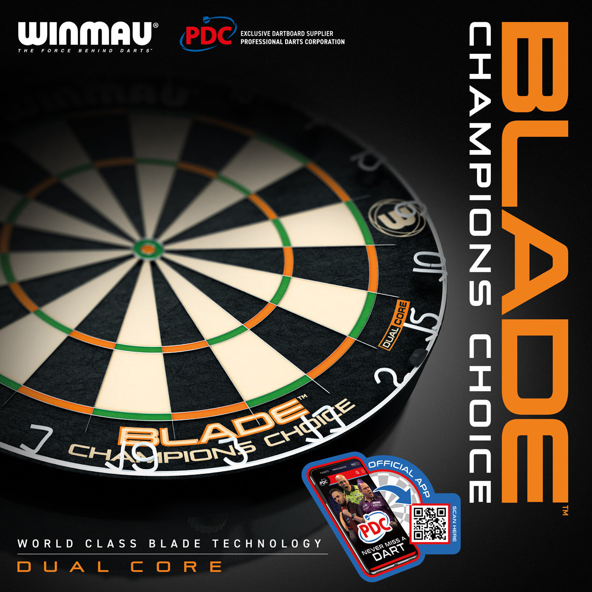 Winmau Champions Choice Dual Core Trainer Dartboard
