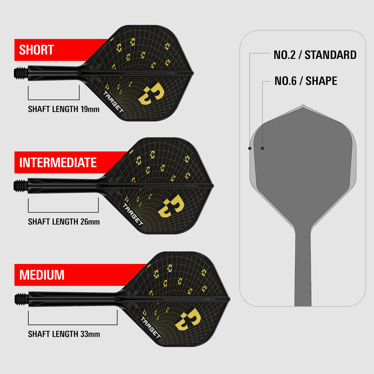 Target K-Flex Bolide No2 Integrated Flights & Shafts
