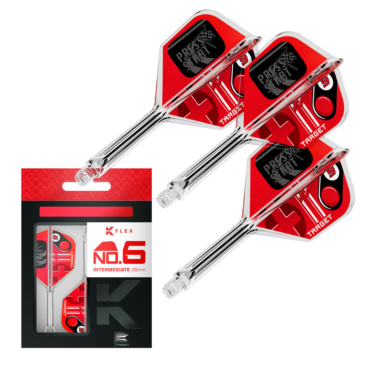 Target K-Flex Press Start No6 Integrated Flights & Shafts