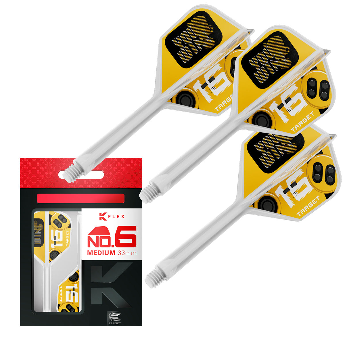 Target K-Flex You Win No6 Integrated Flights & Shafts